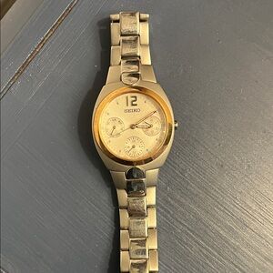Seiko Ladies Gold and Stainless Steel Watch